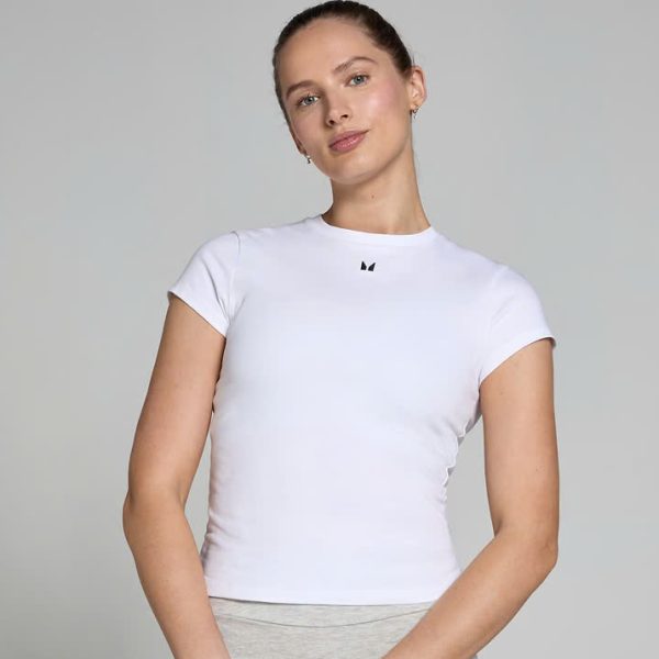 MP Women’s Basics Body Fit Short Sleeve T-Shirt – White Myprotein